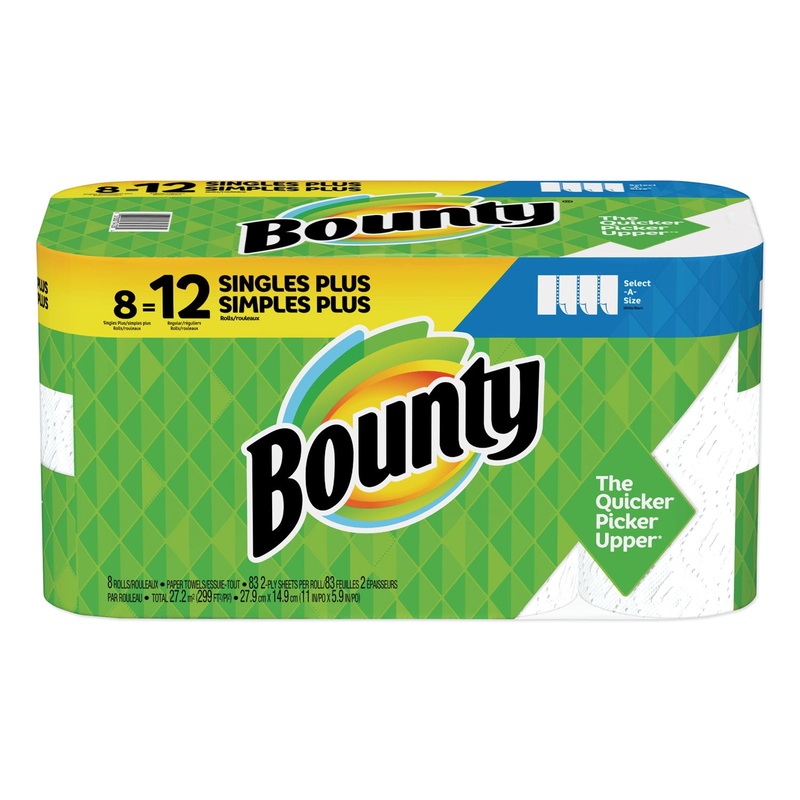 SELECT-A-SIZE PAPER TOWELS, 2-PLY, WHITE, 5.9 X 11, 83 SHEETS/ROLL, 8 ROLLS/CT