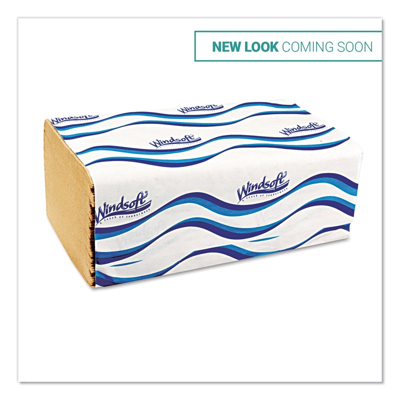 SINGLEFOLD TOWELS, 1 PLY, 9.5 X 9., NATURAL, 250/PACK, 16 PACKS/CARTON