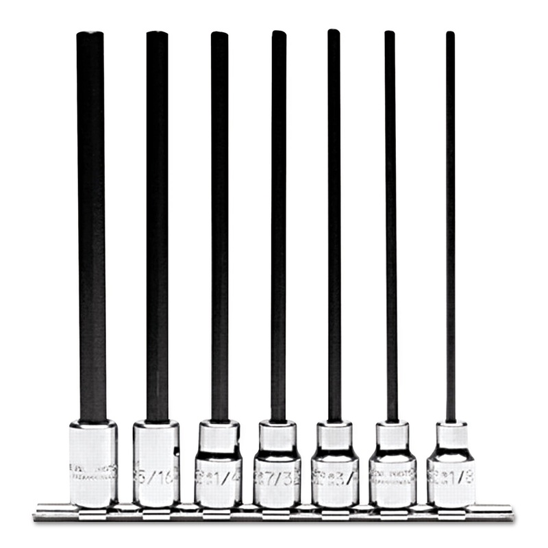 7-Piece Hex Bit Socket Set, 3/8″ Drive