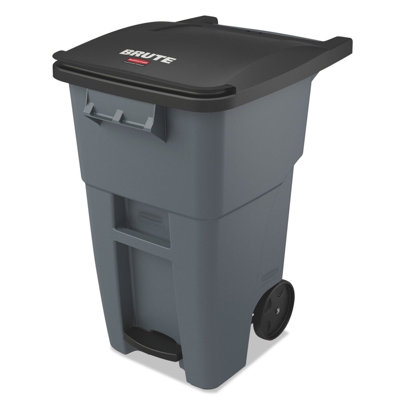 Brute Step-On Rollouts, Square, 50 Gal, Gray