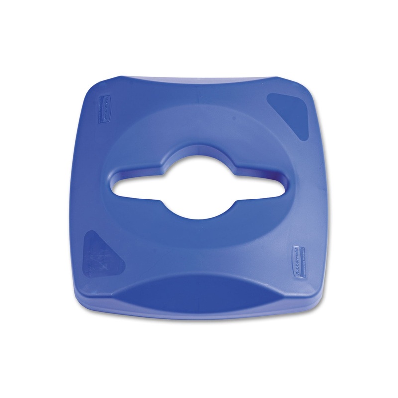 UNTOUCHABLE SINGLE STREAM RECYCLING TOP, 16.2W X 16.4D X 8.3H, BLUE