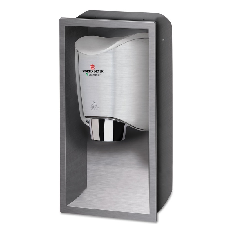 SMARTDRI HAND DRYER RECESS KIT, 15L X 4W X 25H, STAINLESS STEEL