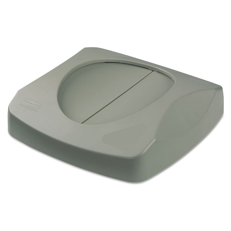 UNTOUCHABLE SQUARE SWING TOP LID, 16W X 16D X 4H, GRAY