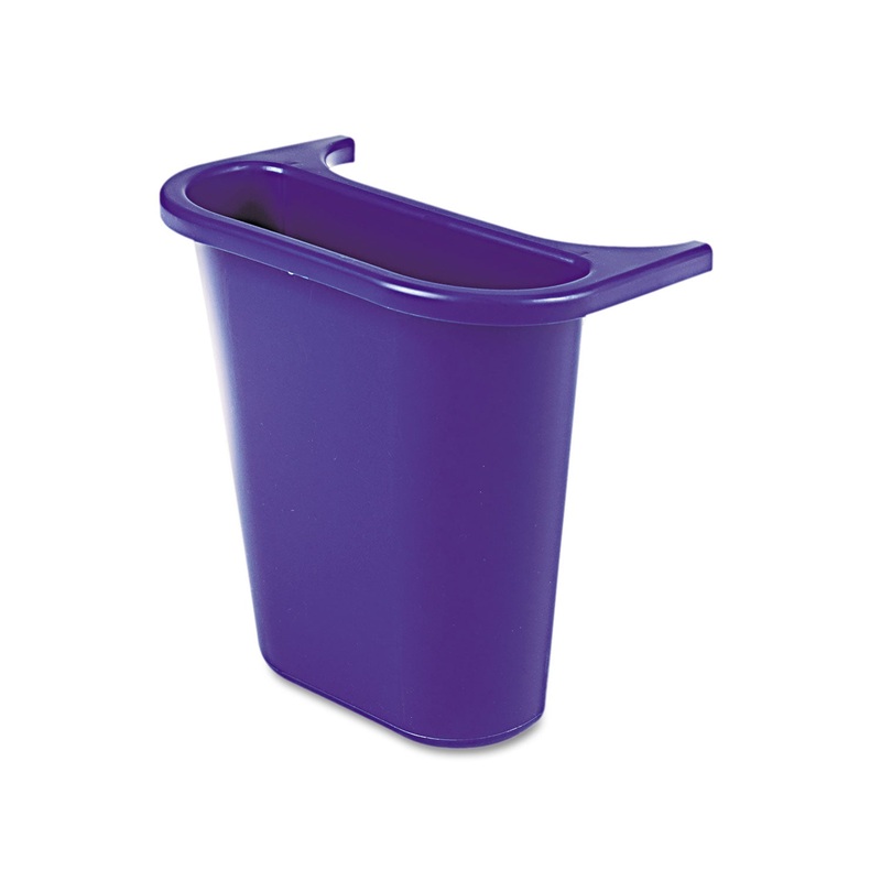 WASTEBASKET RECYCLING SIDE BIN, ATTACHES INSIDE OR OUTSIDE, 4.75 QT, BLUE