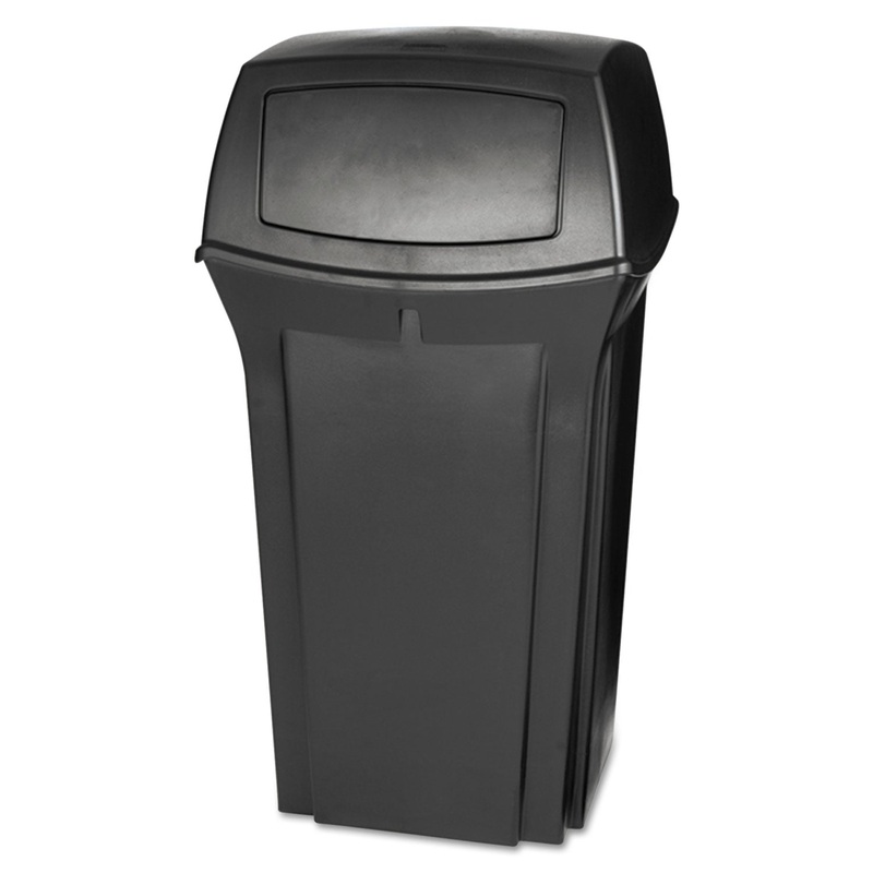 Ranger Fire-Safe Container, Square, Structural Foam, 35 Gal, Black