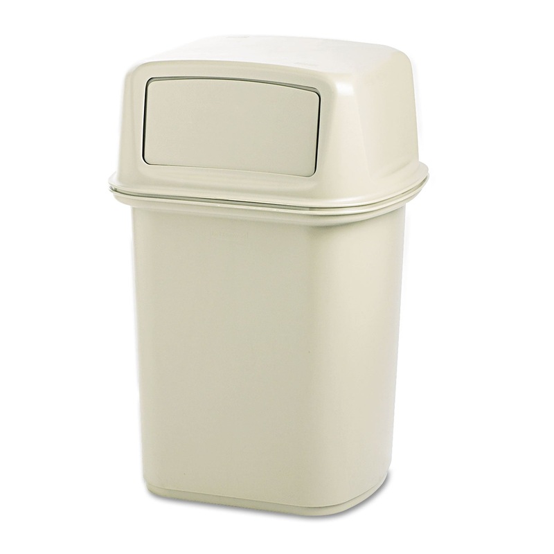 RANGER FIRE-SAFE CONTAINER, SQUARE, STRUCTURAL FOAM, 45 GAL, BEIGE