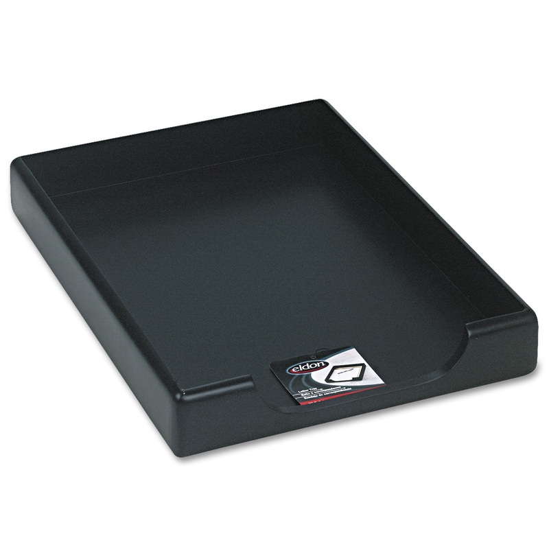 WOOD TONES DESK TRAY, 1 SECTION, LEGAL SIZE FILES, 8.5″ X 14″, BLACK
