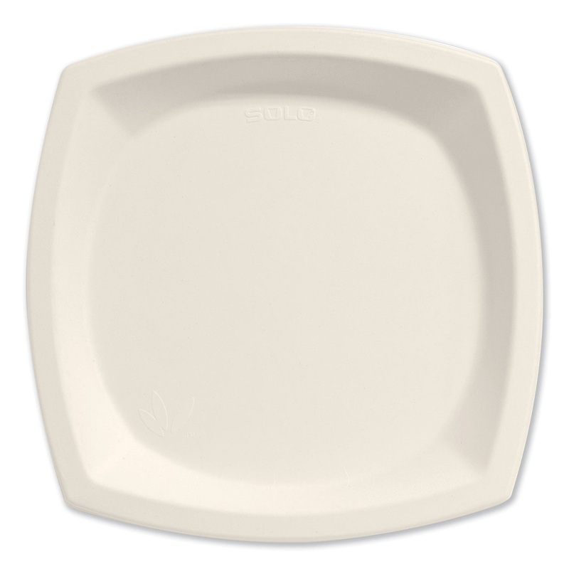 Bare Eco-Forward Sugarcane Dinnerware, 10″ Dia, Plate, Ivory, 125/pk