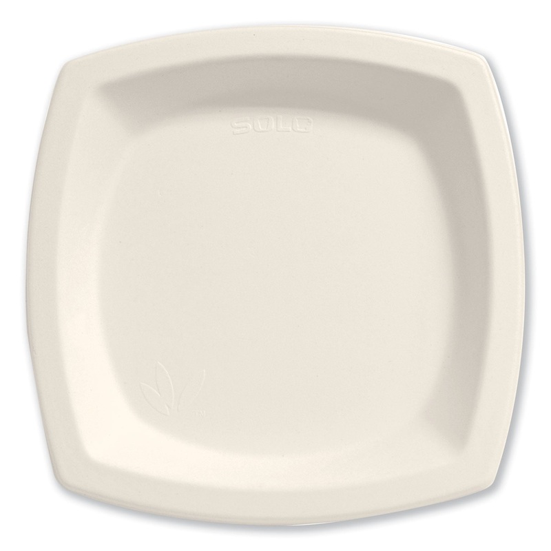 Bare Eco-Forward Sugarcane Dinnerware, 6 7/10″ Plate, Ivory, 125/pk
