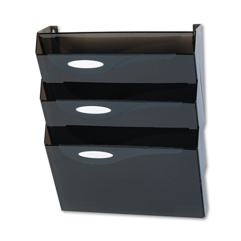 Classic Hot File Wall File Systems, Letter, Three Pockets, Smoke