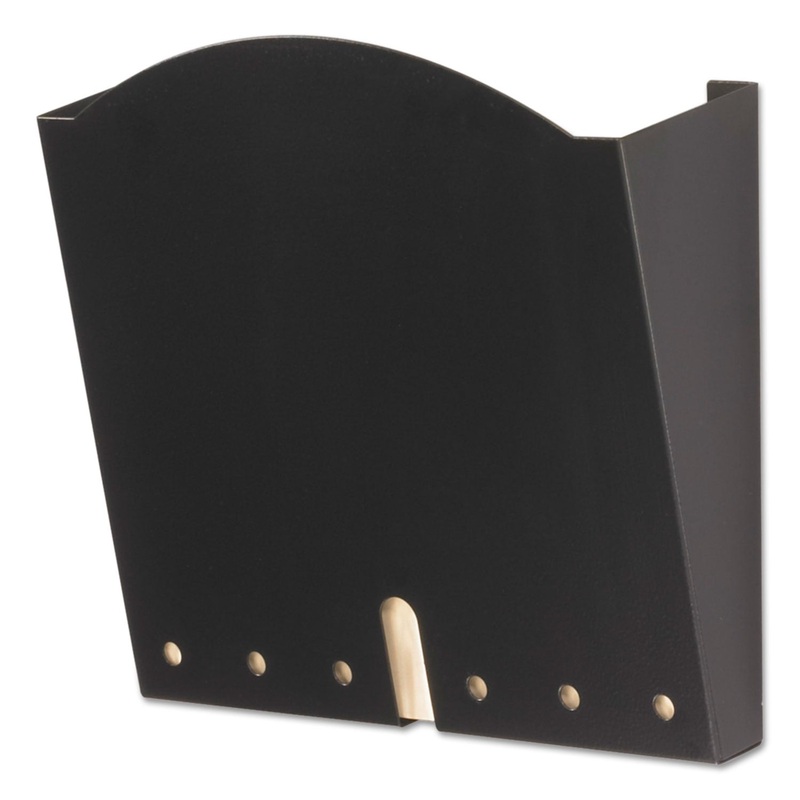 Hipaa-Compliant Wall Pocket, Letter, Black, 12 X 3 X 10 3/4