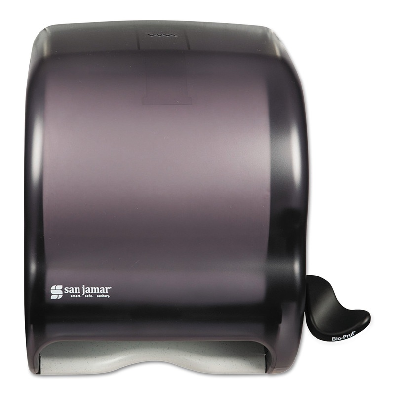 Element Lever Roll Towel Dispenser, Classic, Black, 12 1/2 X 8 1/2 X 12 3/4