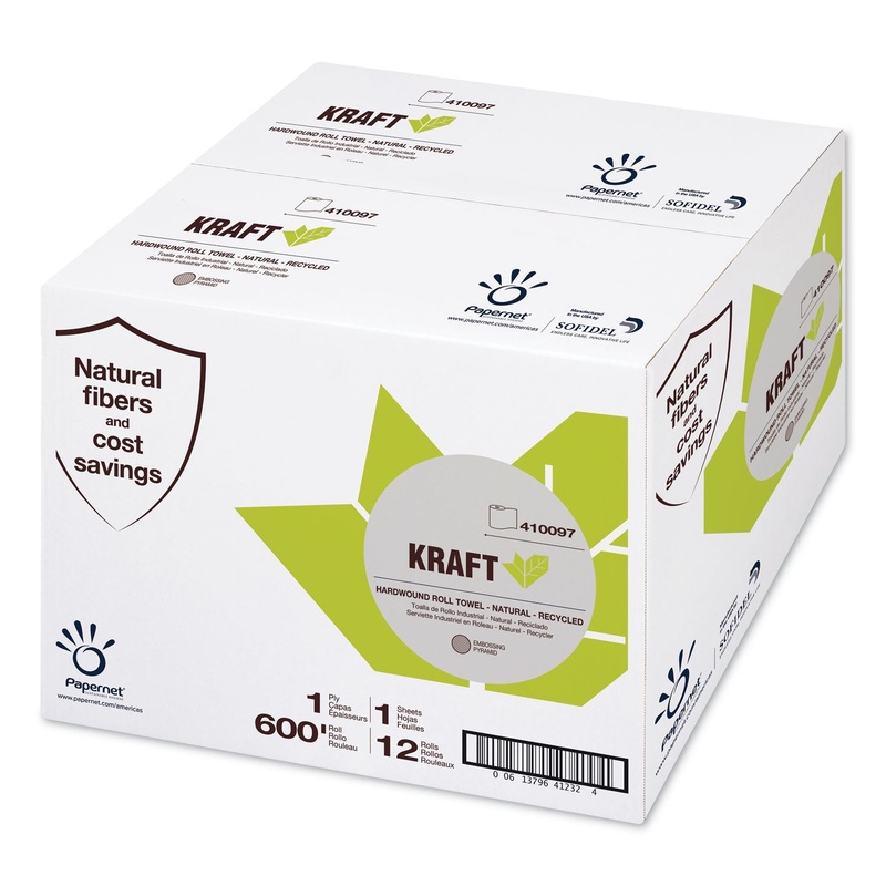 HEAVENLY SOFT PAPER TOWEL, 7.8″ X 600 FT, BROWN, 12 ROLLS/CARTON