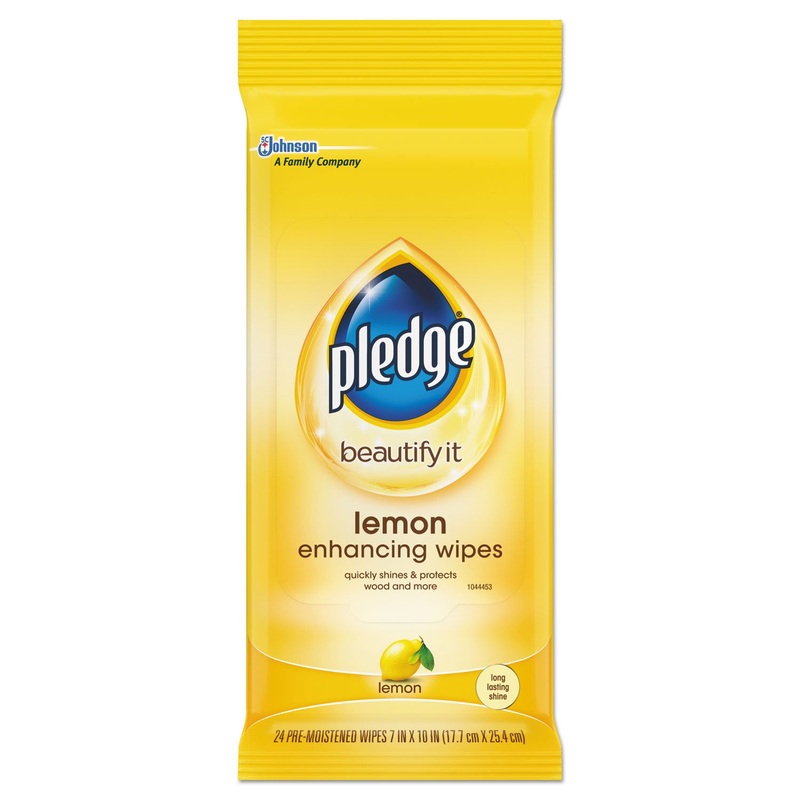 Lemon Scent Wet Wipes, Cloth, 7 X 10, White, 24/pack, 12 Packs/carton