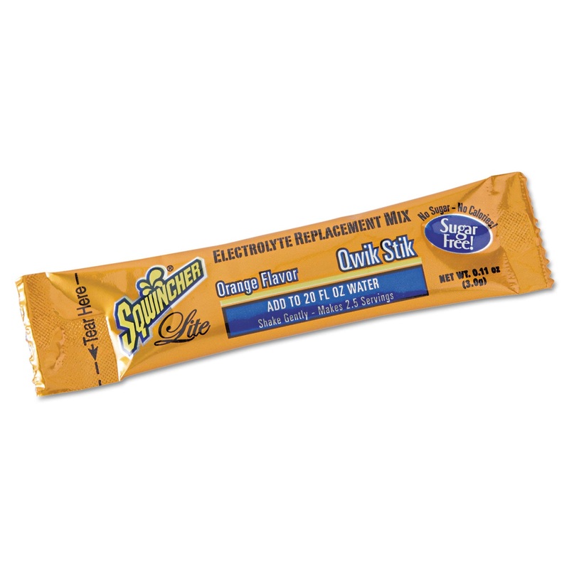 Sugar-Free Qwik Stik Energy Drink Mix, Orange, 1.26oz Packet, 500/carton