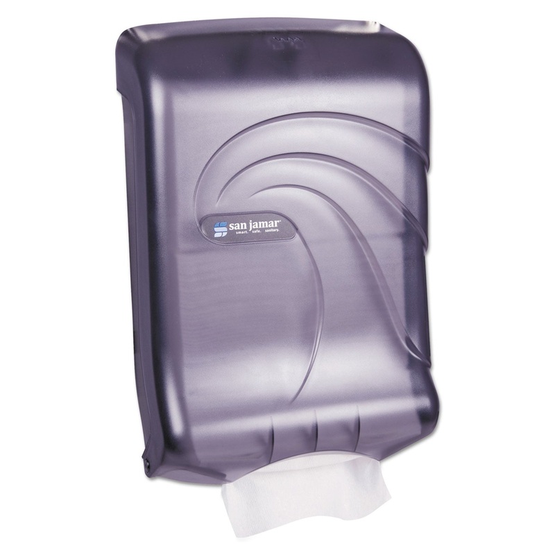 Ultrafold Multifold/c-Fold Towel Dispenser, Oceans, Black, 11 3/4 X 6 1/4 X 18