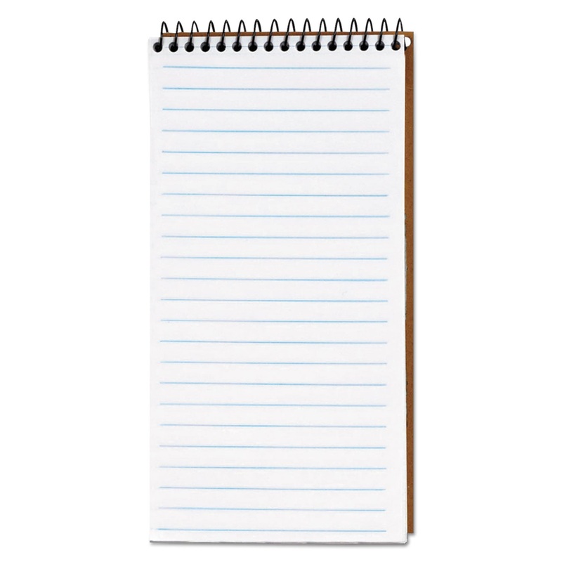SECOND NATURE RECYCLED NOTEBOOKS, GREGG RULE, 4 X 8, WHITE, 70 SHEETS