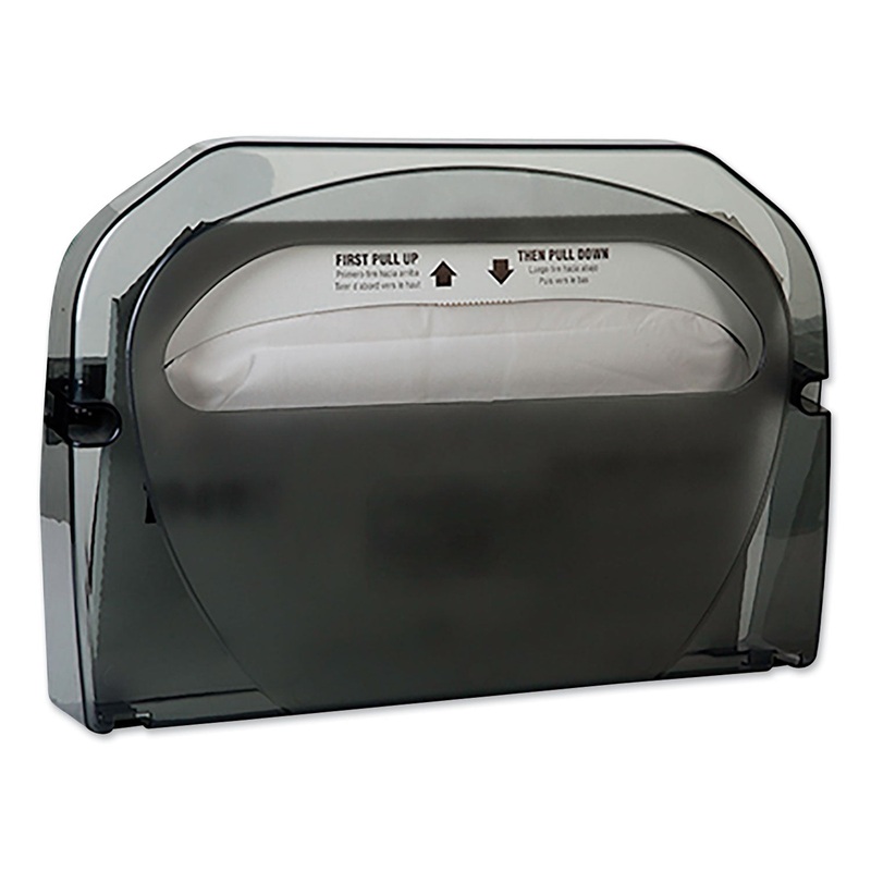 TOILET SEAT COVER DISPENSER, 16″ X 3.125″ X 11.5″, SMOKE, 12/CARTON