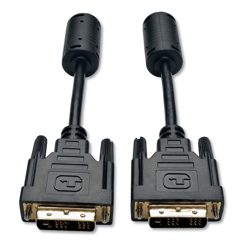 DVI SINGLE LINK CABLE, DIGITAL TMDS MONITOR CABLE, DVI-D (M/M), 10 FT., BLACK