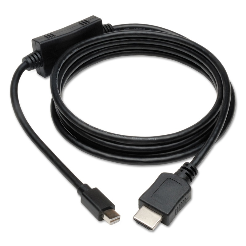 MINI DISPLAYPORT/THUNDERBOLT TO HDMI CABLE ADAPTER (M/M), 6 FT.