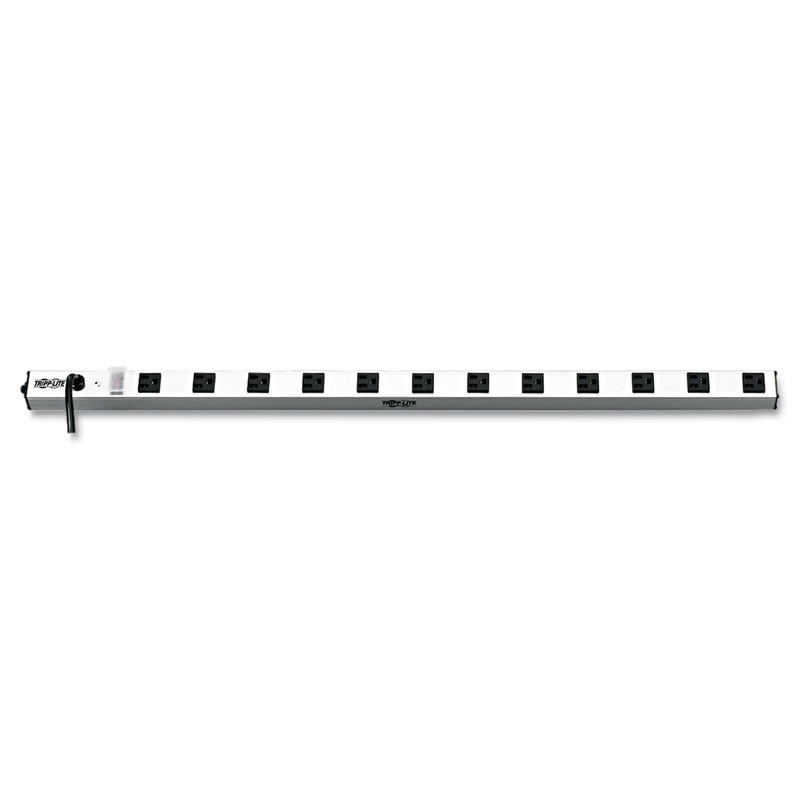 VERTICAL POWER STRIP, 12 OUTLETS, 15 FT. CORD, 36″ LENGTH