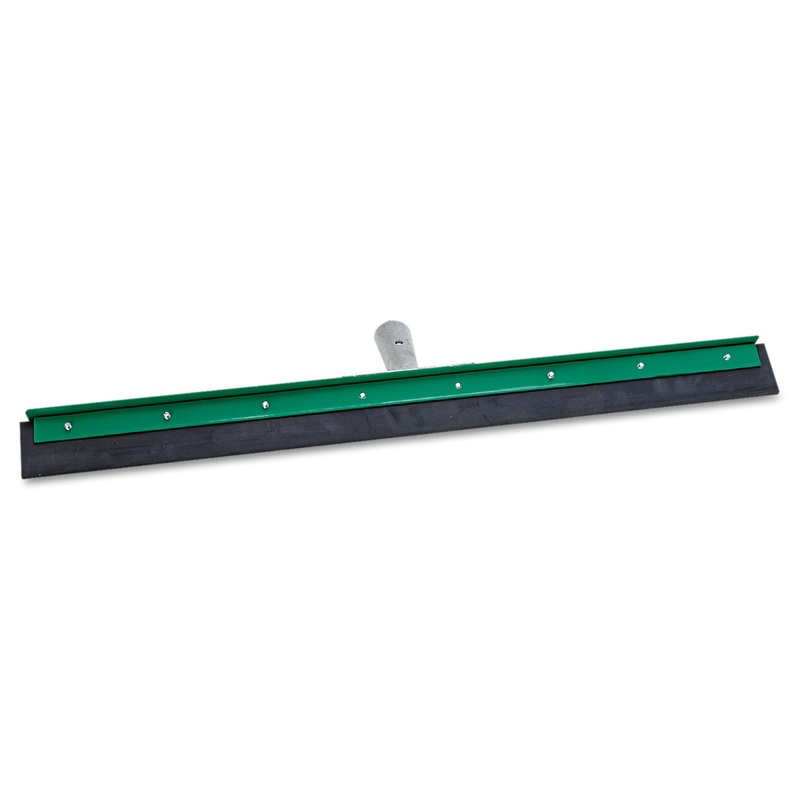 Aquadozer Heavy-Duty Squeegee, Black Rubber, Straight, 24″ Wide Blade