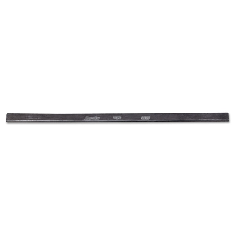 Ergotec Replacement Squeegee Blades, 18″ Wide, Black Rubber, Soft, 12/pack