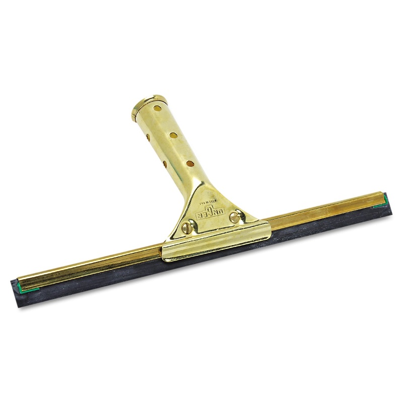Golden Clip Brass Squeegee Complete, 12″ Wide