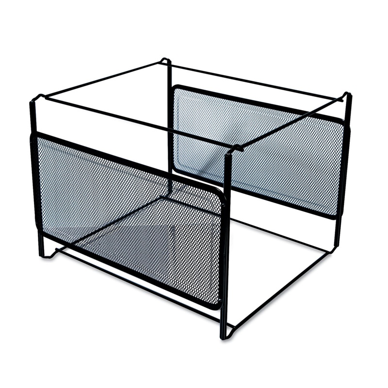 Mesh File Frame Holder, Letter, Black