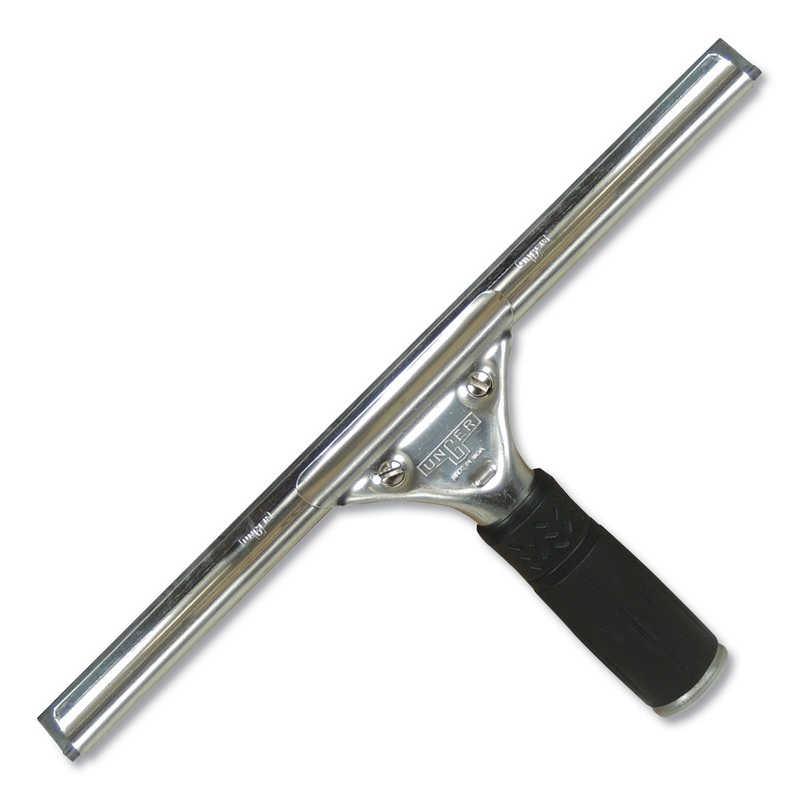 PRO STAINLESS STEEL SQUEEGEE, 10″ WIDE BLADE, 4″ HANDLE
