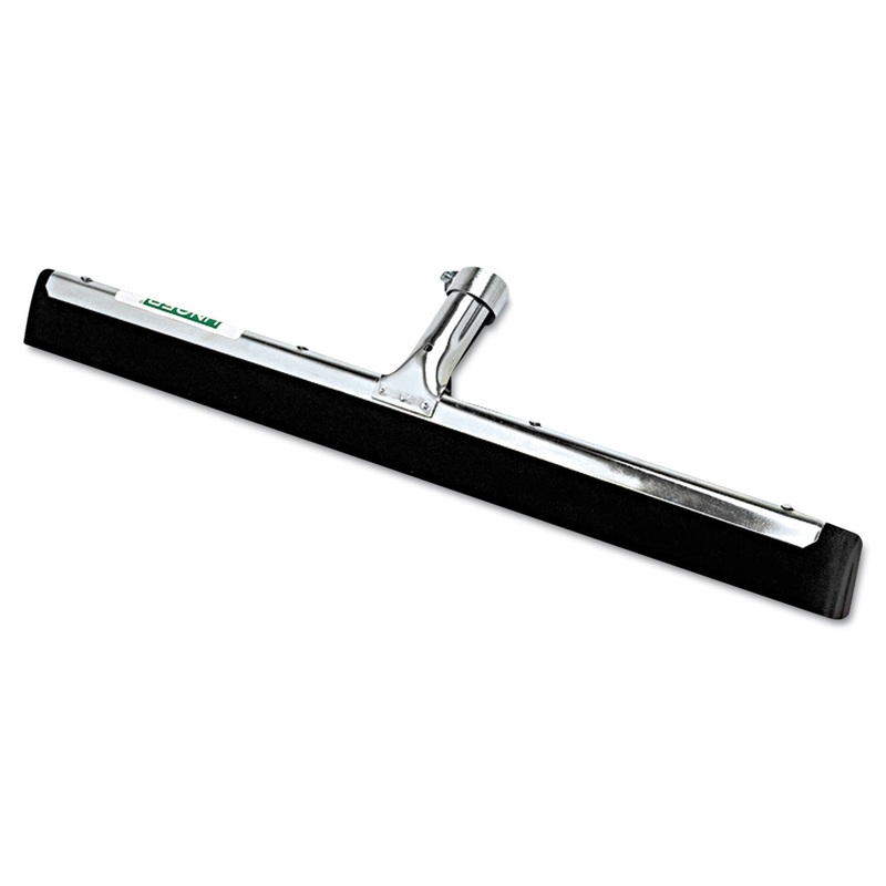 Water Wand Standard Floor Squeegee, 18″ Wide Blade, Black Rubber, Insert Socket