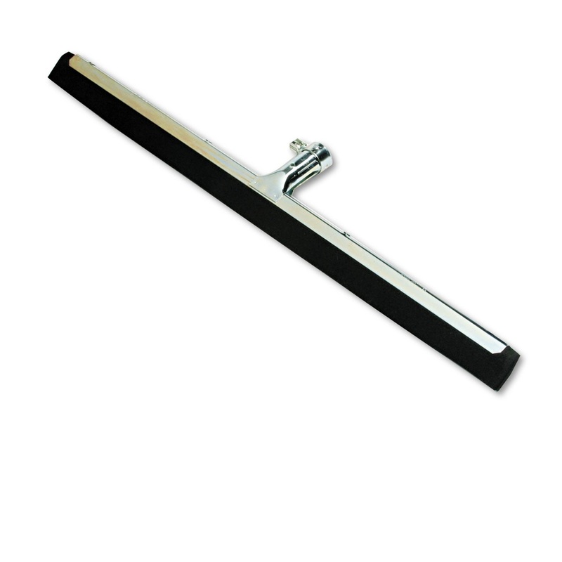 Water Wand Standard Floor Squeegee, 22″ Wide Blade, Black Rubber, Insert Socket