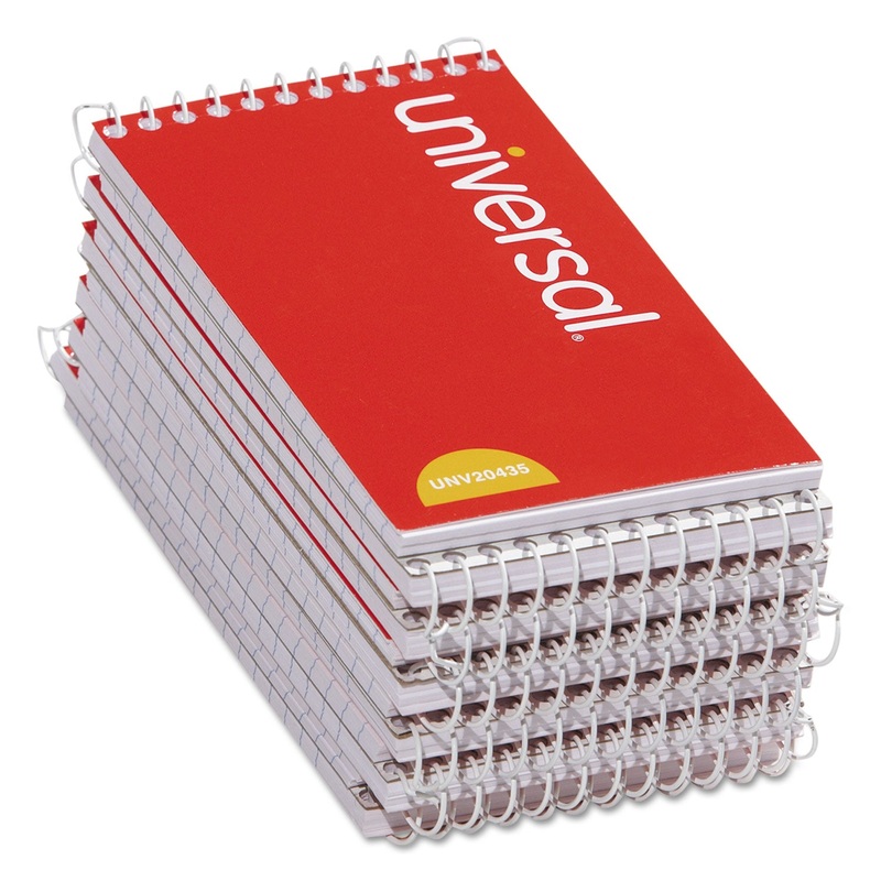 WIREBOUND MEMO BOOK, NARROW RULE, 3 X 5, WHITE, 50 SHEETS, 12/PACK