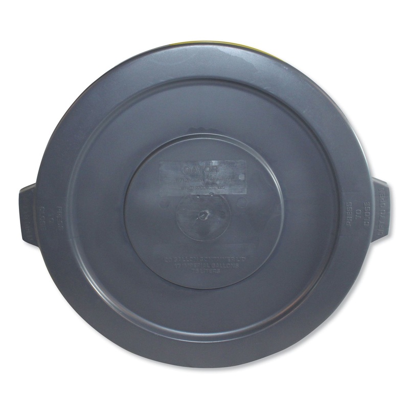 BASIC GATOR LIDS, FOR 20 GAL, FLAT-TOP, 19.65″ DIAMETER, GRAY