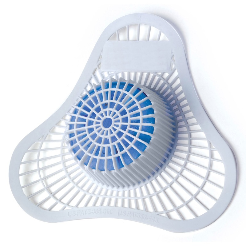 HEALTH GARDS URINAL SCREEN WITH NON-PARA BLOCK, CITRUS SCENT, BLUE, 12/CARTON