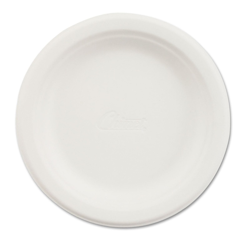 Paper Dinnerware, Plate, 6″ Dia, White, 1000/carton