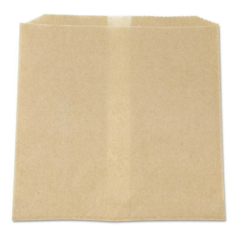 WAXED NAPKIN RECEPTACLE LINERS, 8.5″ X 8″, BROWN, 500/CARTON