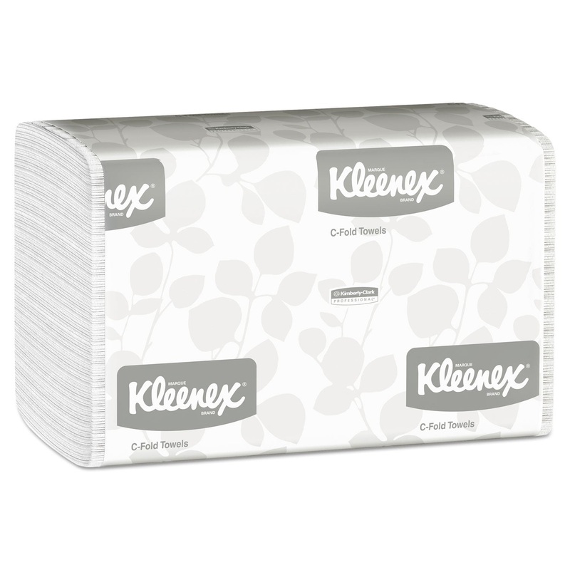C-Fold Paper Towels, 10 1/8 X 13 3/20, White, 150/pack, 16 Packs/carton