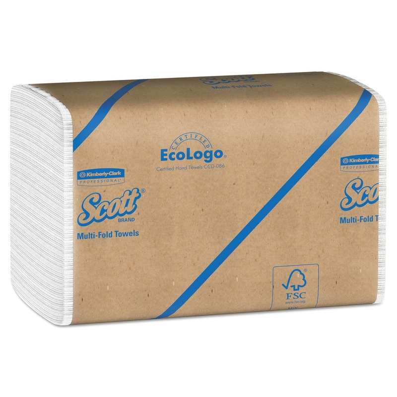 ESSENTIAL 100% RECYCLED FIBER MULTI-FOLD TOWELS ,9 1/5 X 9 2/5, 250/PK, 16 PK/CT