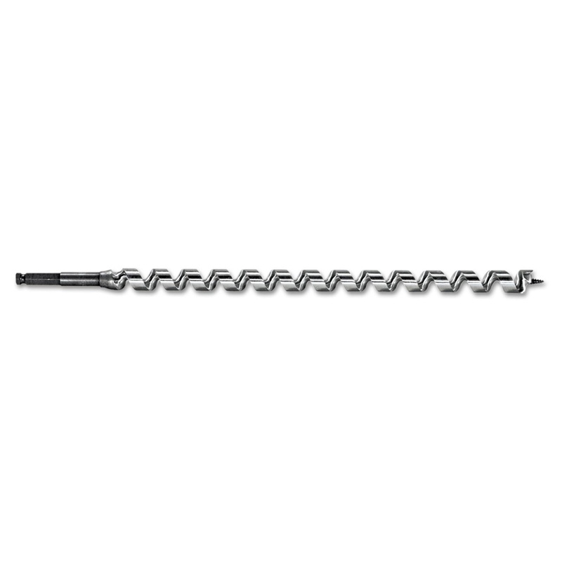 Impact-Wrench Utility Pole Auger Bit, 13/16in Diameter