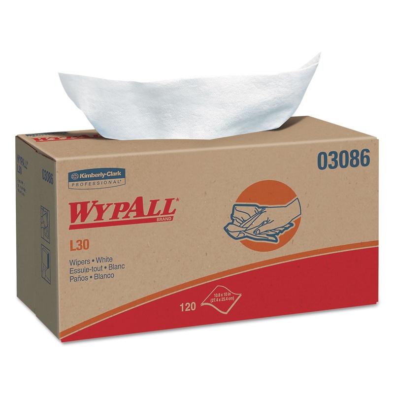 L30 Towels, Pop-Up Box, 10 X 9 4/5, White, 120/box, 10 Boxes/carton