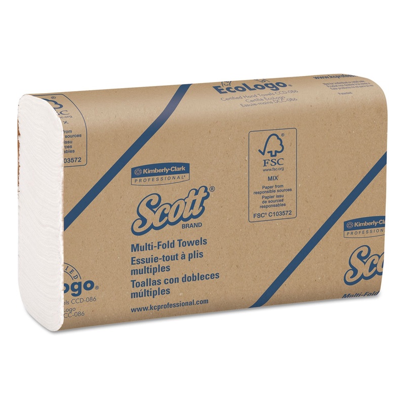 Multi-Fold Towels, Absorbency Pockets, 9 2/5 X 9 1/5, White, 250 Sheets/pack