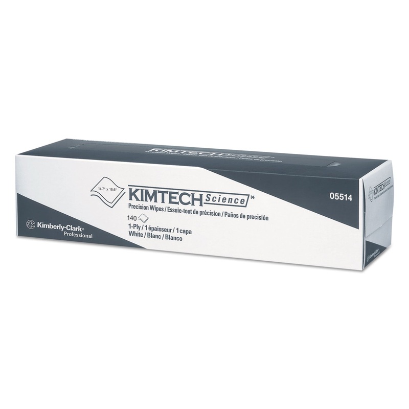 Precision Wiper, Pop-Up Box, 1-Ply, 14 7/10″ X 16 3/5″ White, 140/box
