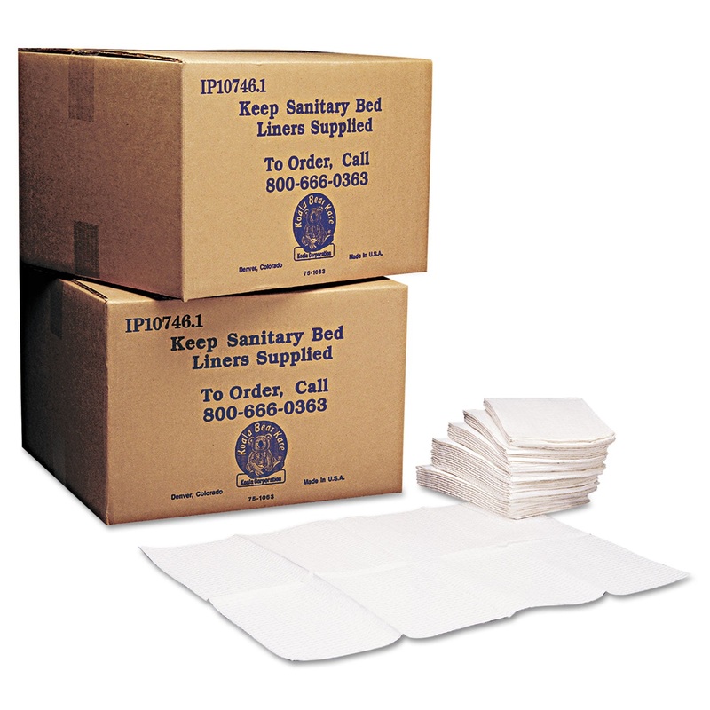 BABY CHANGING STATION SANITARY BED LINERS, 13 X 19, WHITE, 500/CARTON