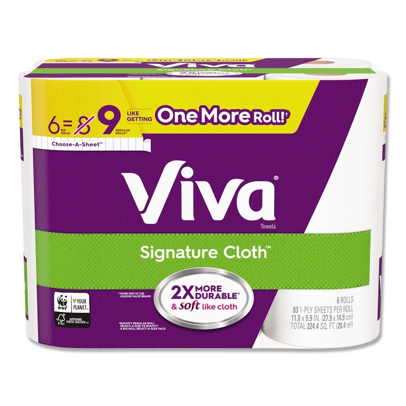 Choose-A-Size Big Roll Towels, White, 11 X 6.2, 100/roll, 32 Roll/carton