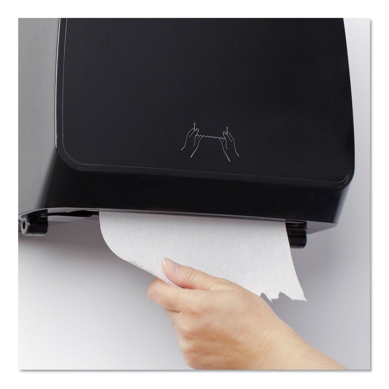 CONTROL SLIMROLL ELECTRONIC TOWEL DISPENSER, 12W X 7D X 12H, BLACK