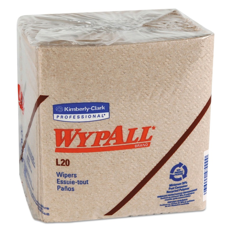 L20 TOWELS, 1/4 FOLD, 2-PLY, 12 1/2 X 12, BROWN, 68/PACK, 12 PACKS/CARTON