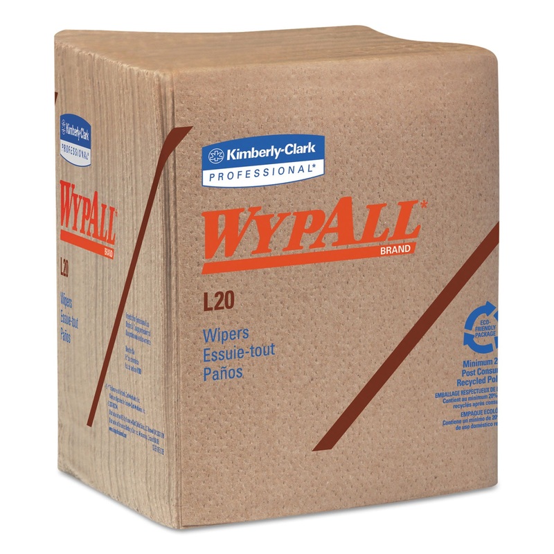 L20 Towels, 1/4 Fold, 2-Ply, Brown, Paper, 144/carton