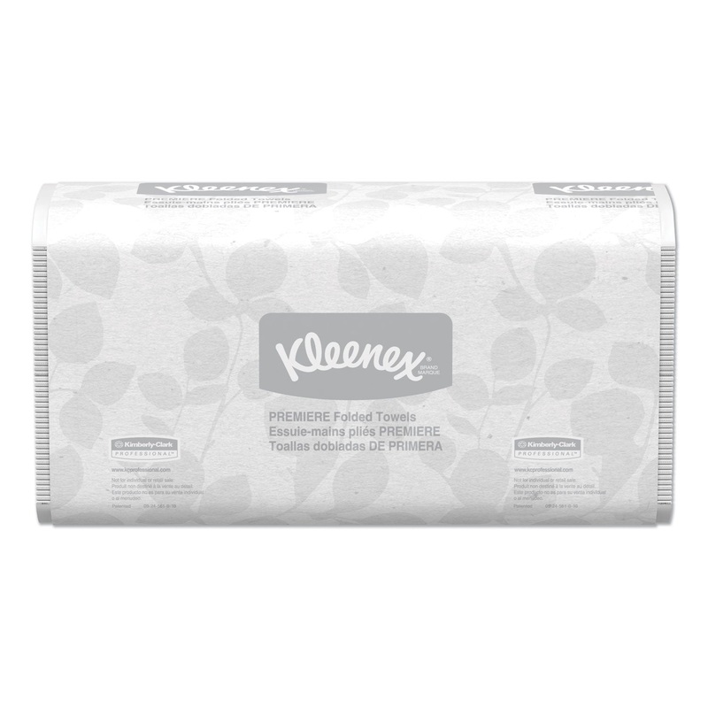 PREMIERE FOLDED TOWELS, 7 4/5 X 12 2/5, WHITE, 120/PACK, 25 PACKS/CARTON