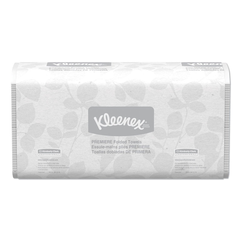 PREMIERE FOLDED TOWELS, 9 2/5 X 12 2/5, WHITE, 120/PACK, 25 PACKS/CARTON